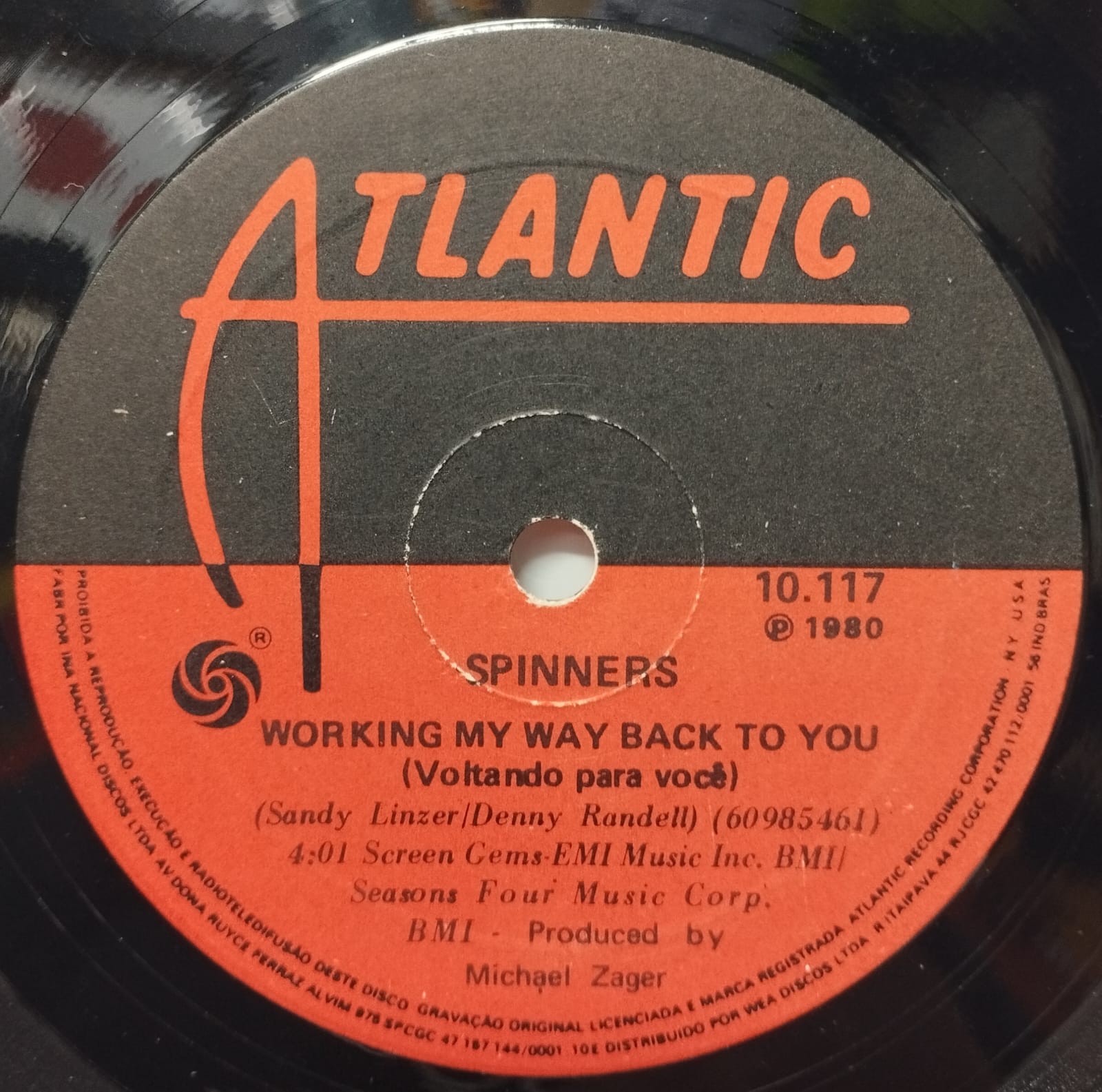 Spinners ‎– Body Language / Working My Way Back To You (Compacto)