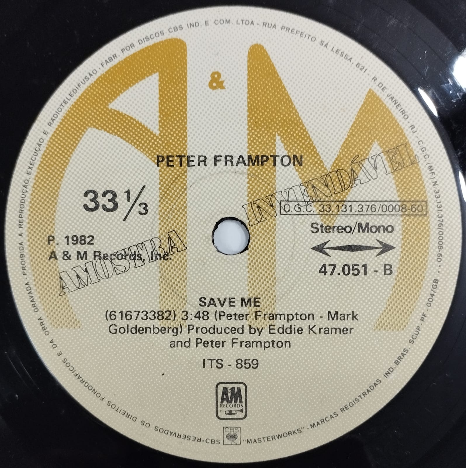 Peter Frampton ‎– Back To Eden / Save Me (Compacto)