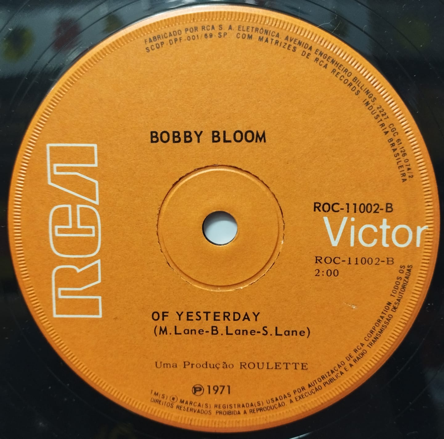 Bobby Bloom ‎– Where Are We Going / Of Yesterday (Compacto)