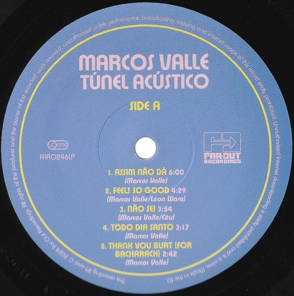 Marcos Valle ‎– Túnel Acústico (Álbum)