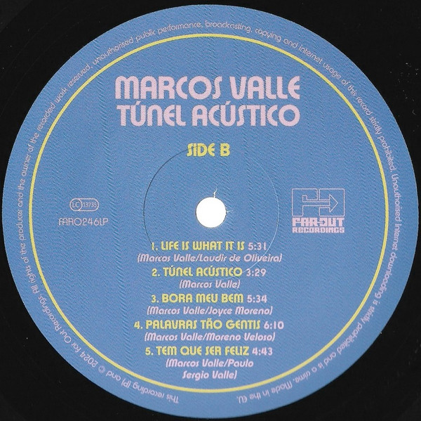 Marcos Valle ‎– Túnel Acústico (Álbum)