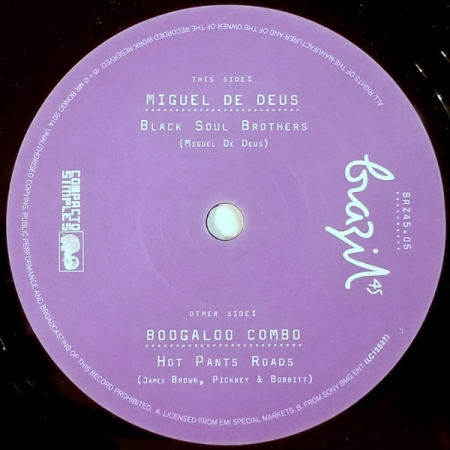 Boogaloo Combo / Miguel de Deus - Hot Pants Roads / Black Soul Brothers (Compacto)