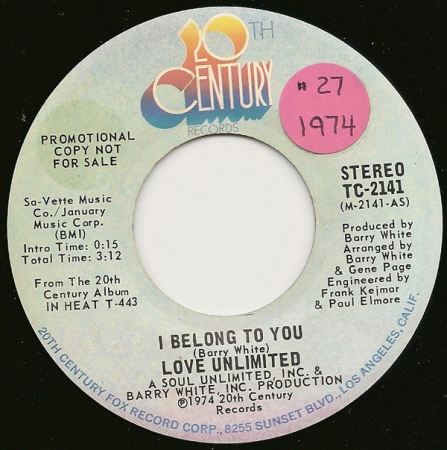 Love Unlimited - I Belong To You (Compacto)