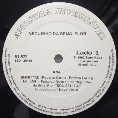 Neguinho da Beija-Flor ‎– Ana (Single / Promo)