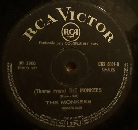 The Monkees – (Theme From) The Monkees/ Last Train To Clarksville (Compacto)