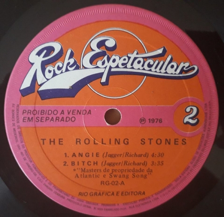 The Rolling Stones – Angie / Bitch / It's Only Rock 'N' Roll / Happy (Compacto)