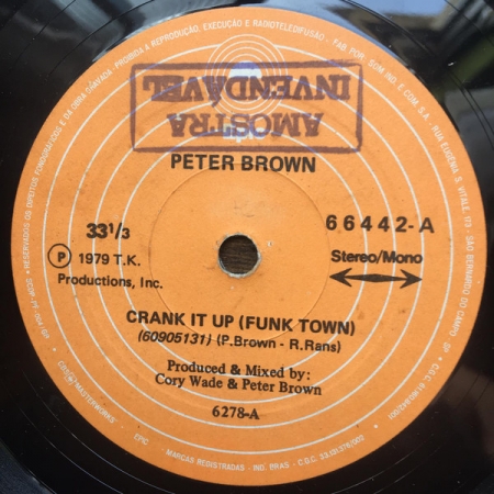 Peter Brown - Crank It Up (Funk Town) (Compacto)