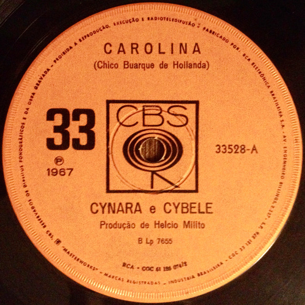 Cynara e Cybele ‎– Carolina / Oferenda (Compacto)