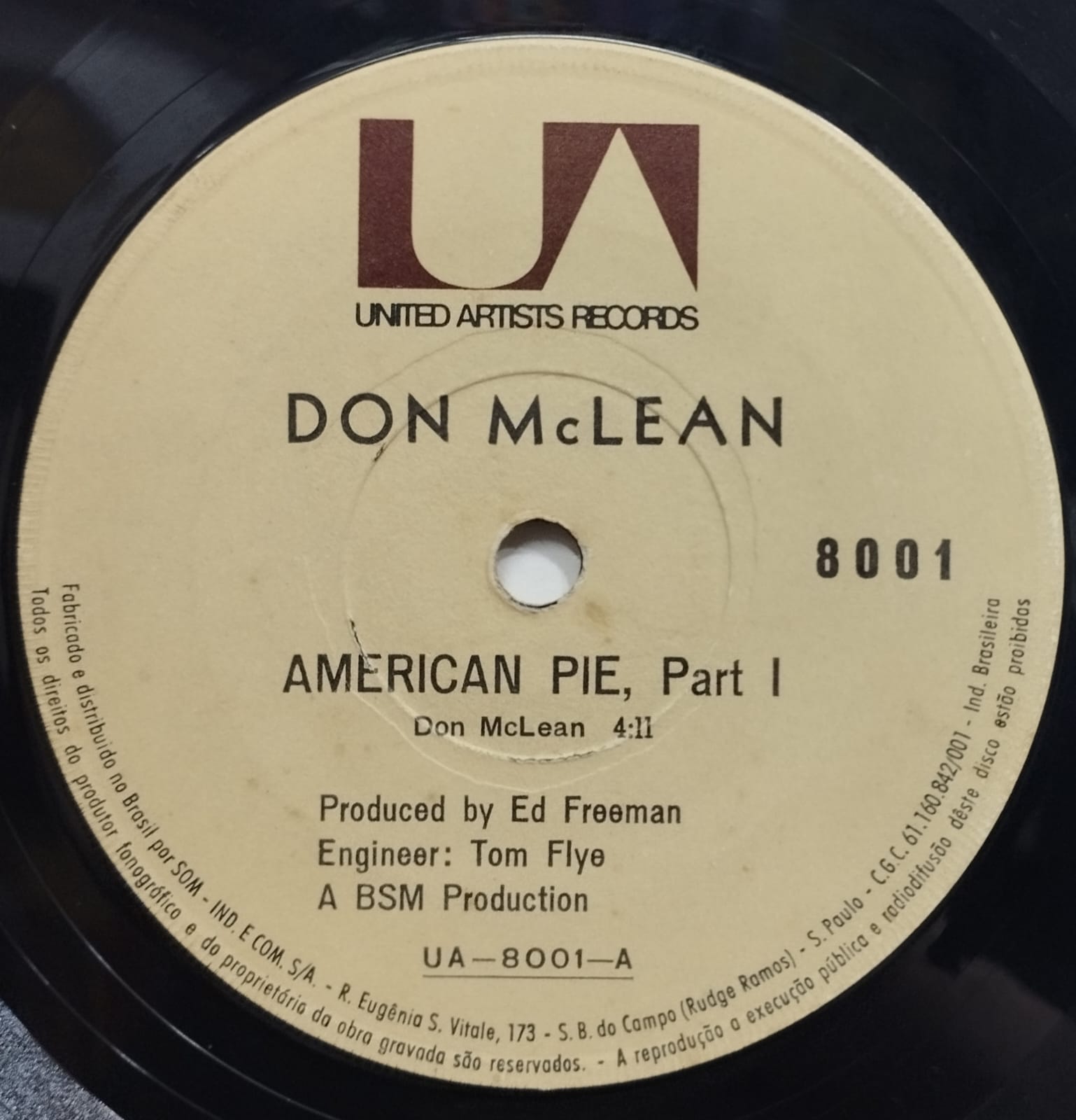 Don McLean ‎– American Pie (Compacto)
