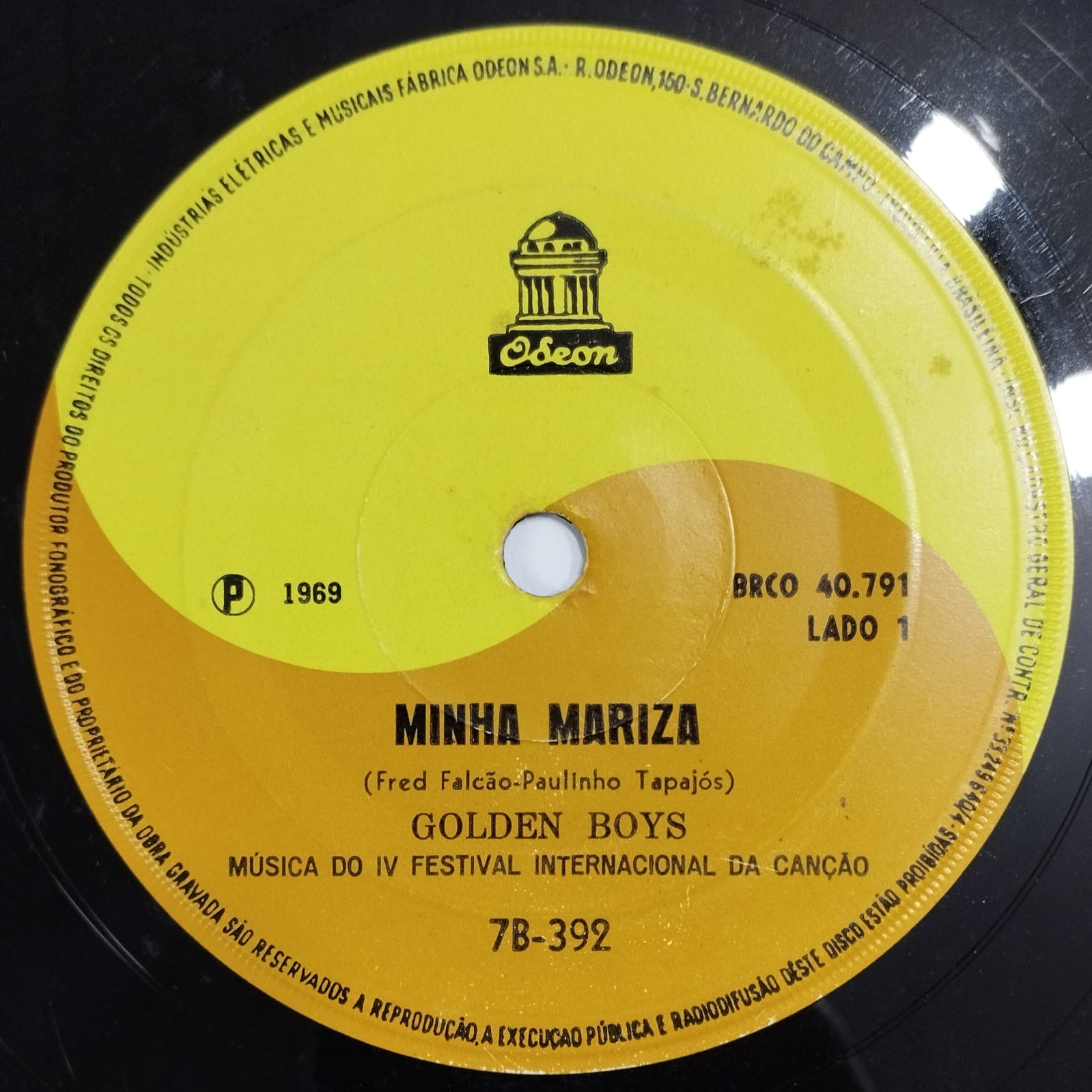 Golden Boys ‎– Minha Mariza (Compacto)