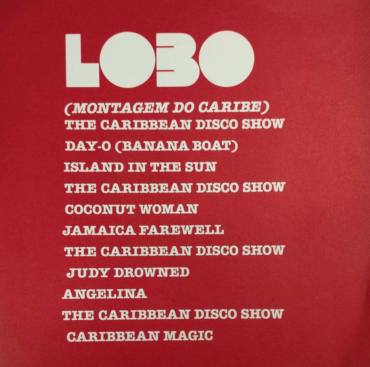 Lobo ‎– Caribbean Disco Show (Compacto)