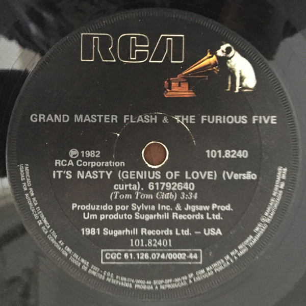 Grand master Flash & The Furious Five ‎– It's Nasty (Genius Of Love) (Compacto)