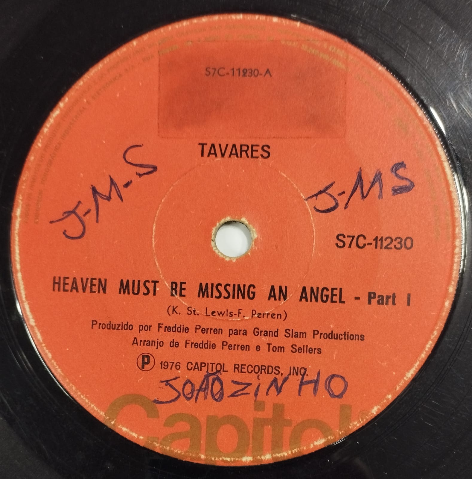 Tavares ‎– Heaven Must Be Missing An Angel (Compacto)