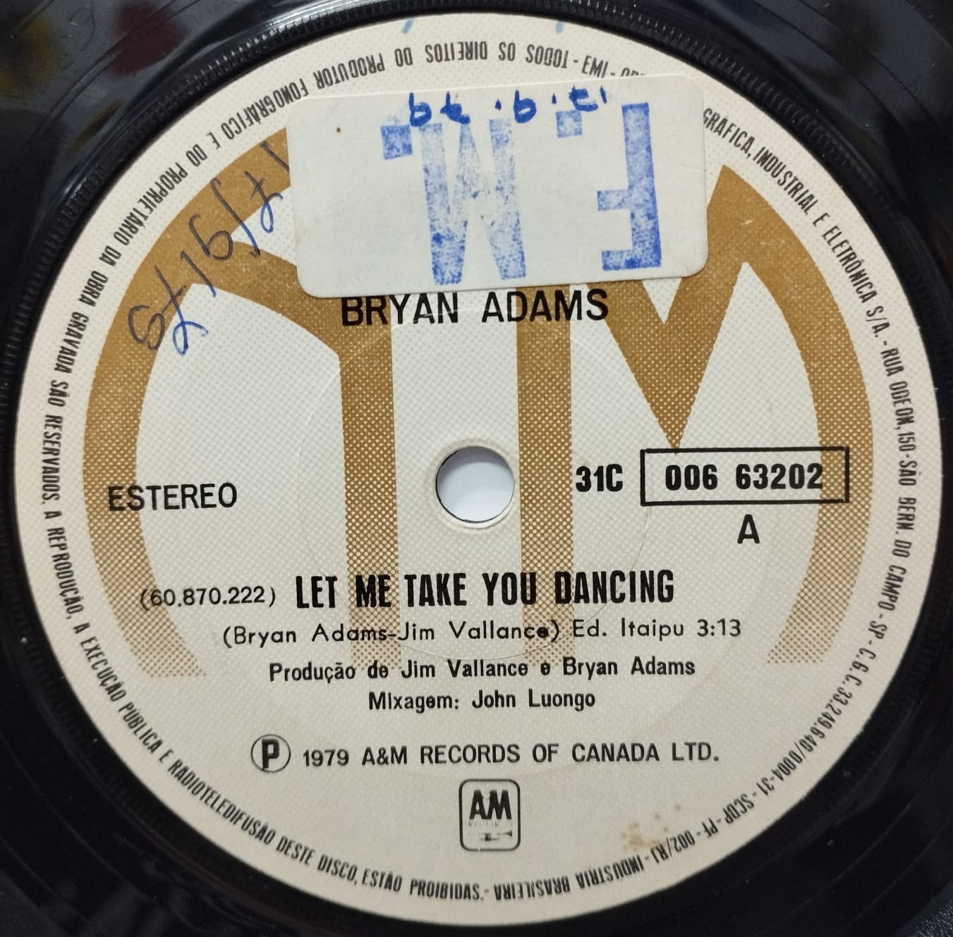 Bryan Adams ‎– Let Me Take You Dancing (Compacto)