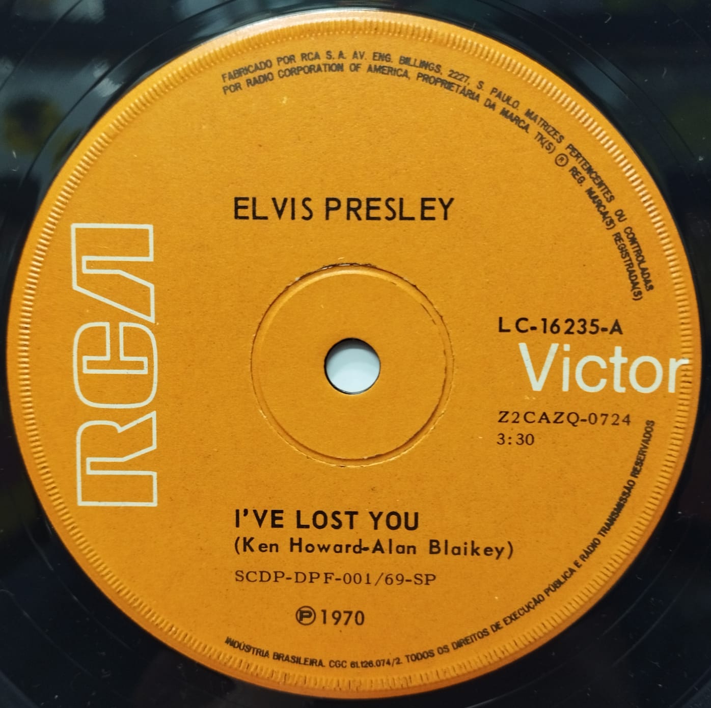 Elvis Presley ‎– I've Lost You (Compacto)