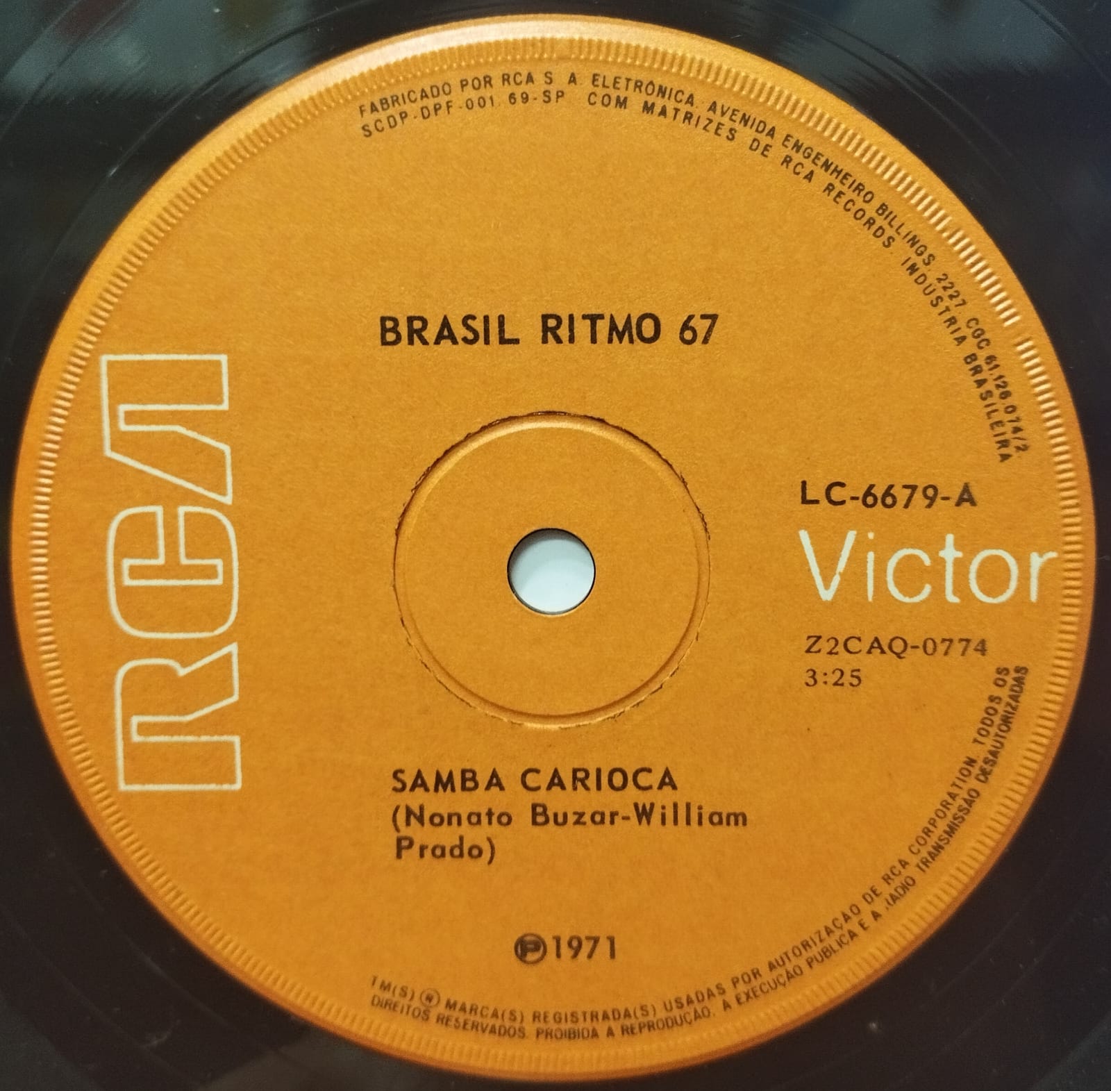 Brasil Ritmo 67 ‎– Samba Carioca /O Bloco (Compacto)