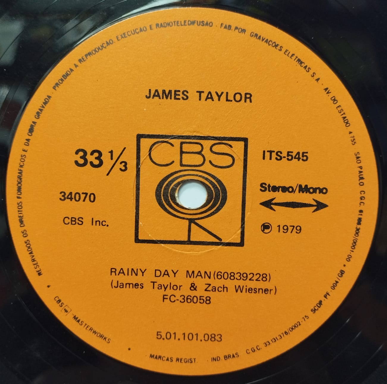 James Taylor - Up On The Roof / Rainy Day Man (Compacto)