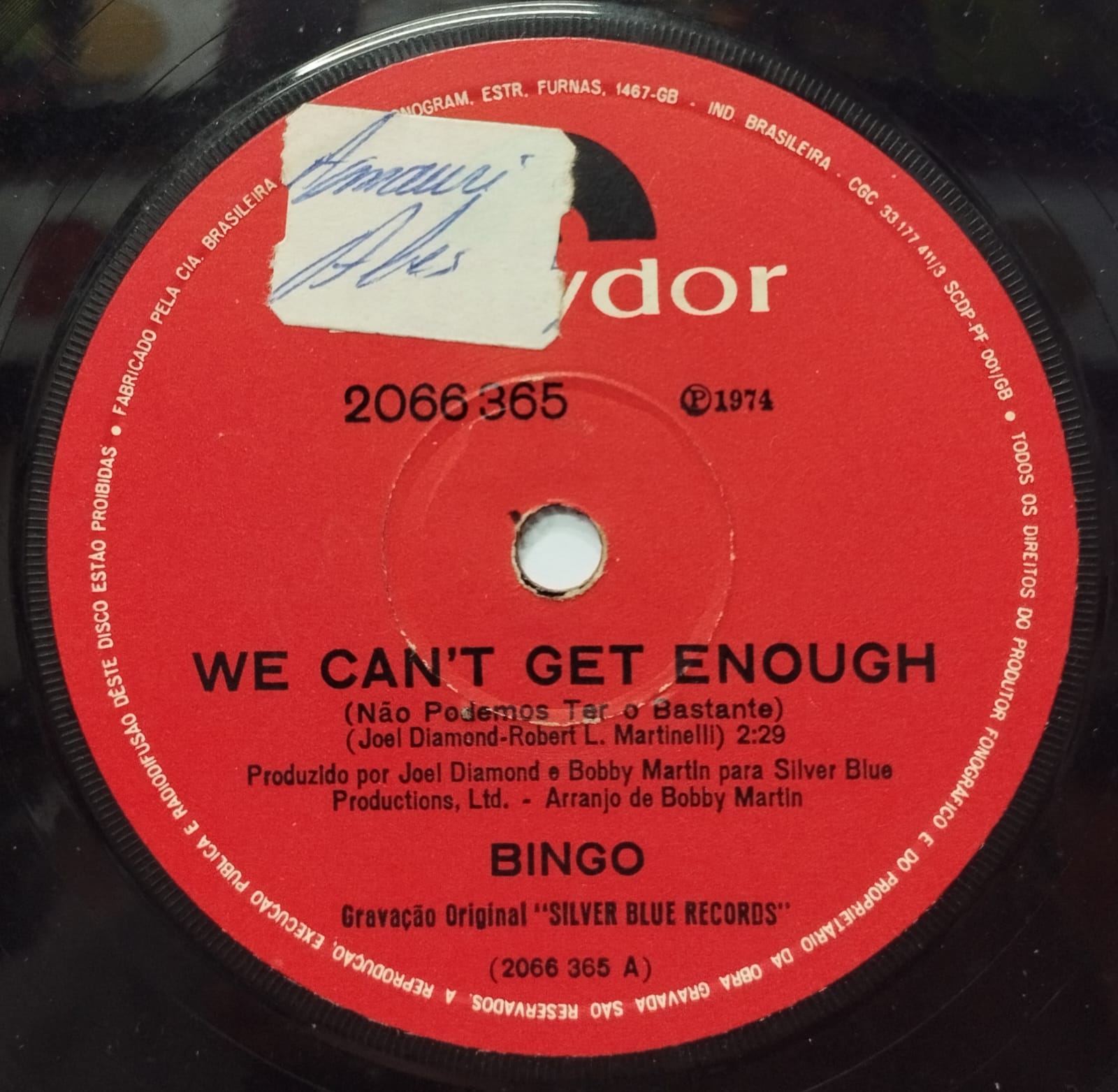 Bingo - We Can't Get Enough (Compacto)