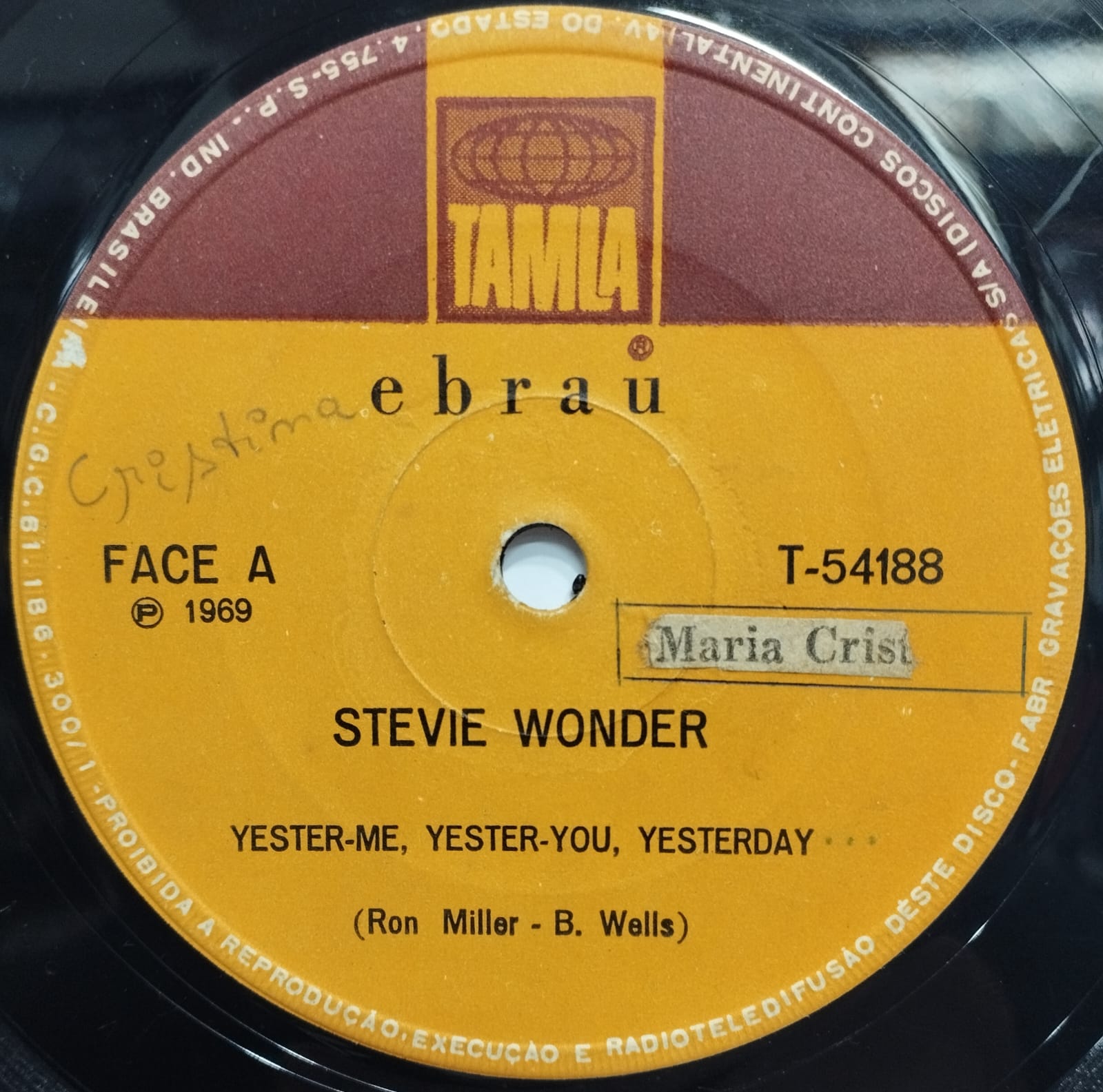 Stevie Wonder - Yester-Me, Yester-You, Yesterday (Compacto)