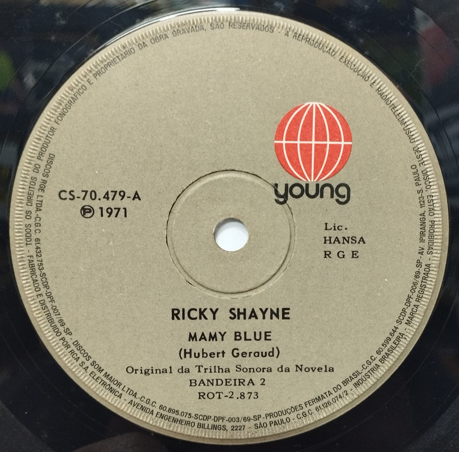 Ricky Shayne - Mamy Blue (Compacto)