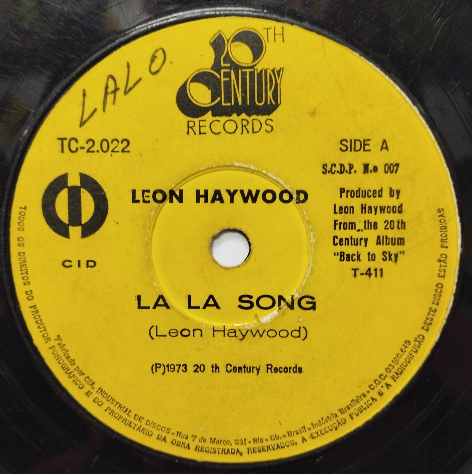 Leon Haywood - La La Song (Compacto)