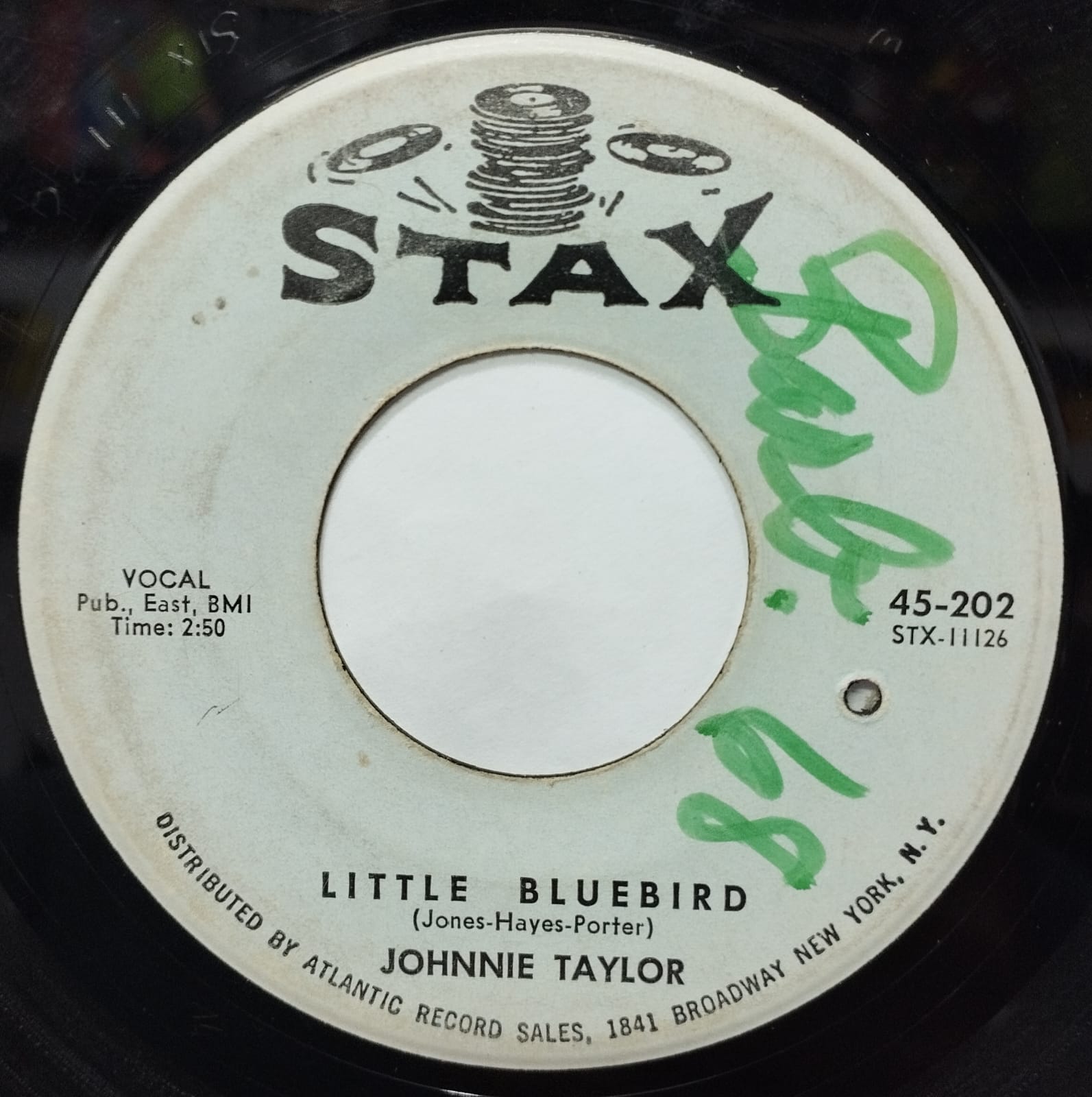 Johnnie Taylor ‎– Little Bluebird / Toe-Hold (Compacto)
