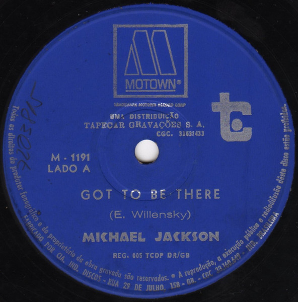 Michael Jackson ‎– Got To Be There (Compacto)