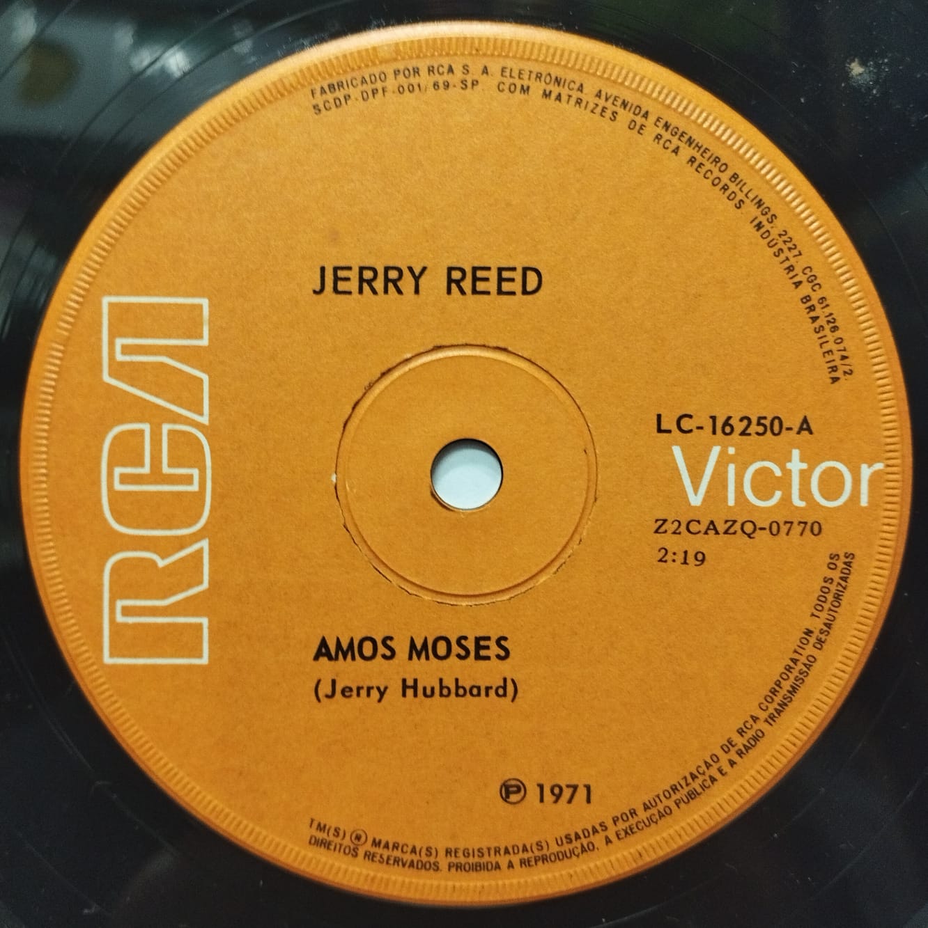 Jerry Reed ‎– Amos Moses / The Preacher and The Bear (Compacto)