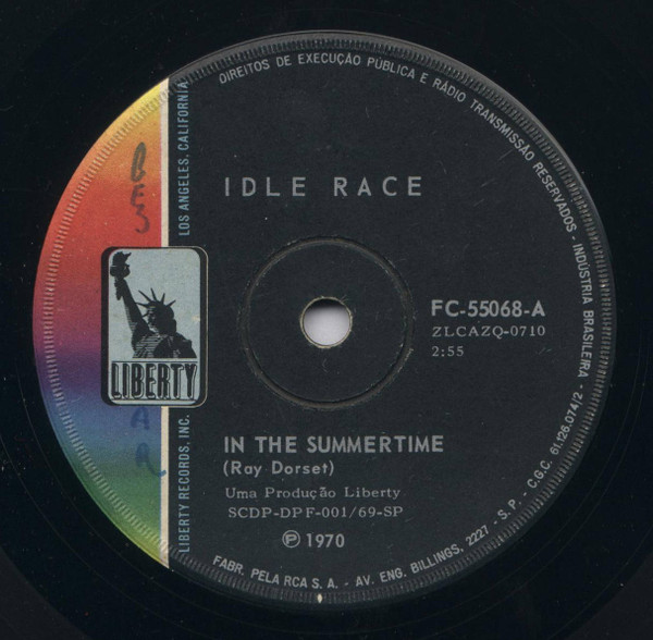 Idle Race - In The Summertime / Told You Twice (Compacto)