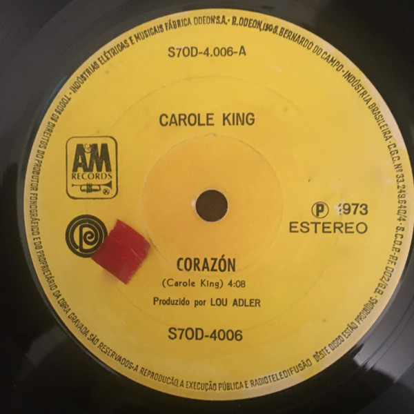 Carole King ‎– Corazón (Compacto)
