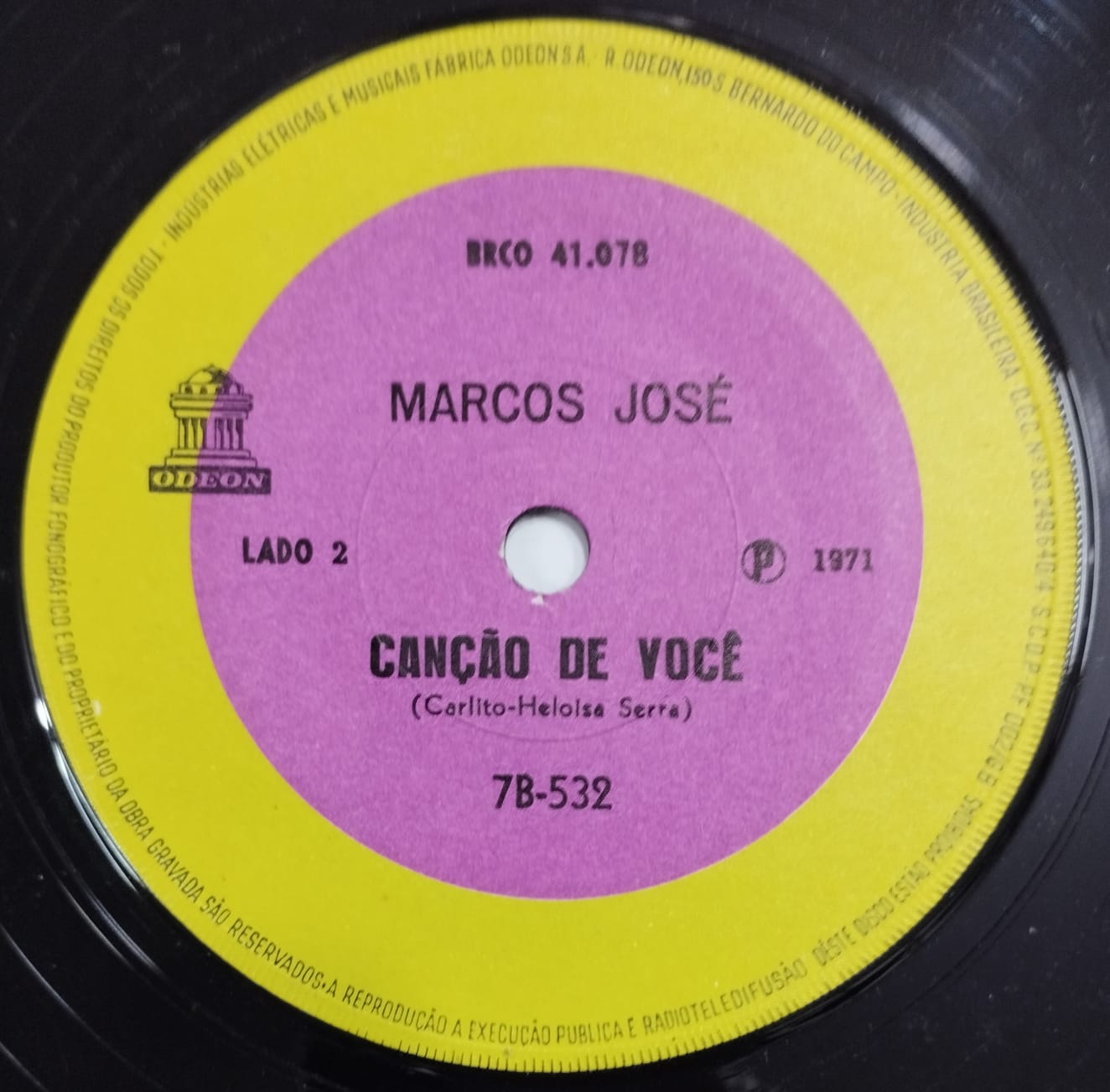 Marcos José ‎– Eu Queria Saber / Canção de Você (Compacto)