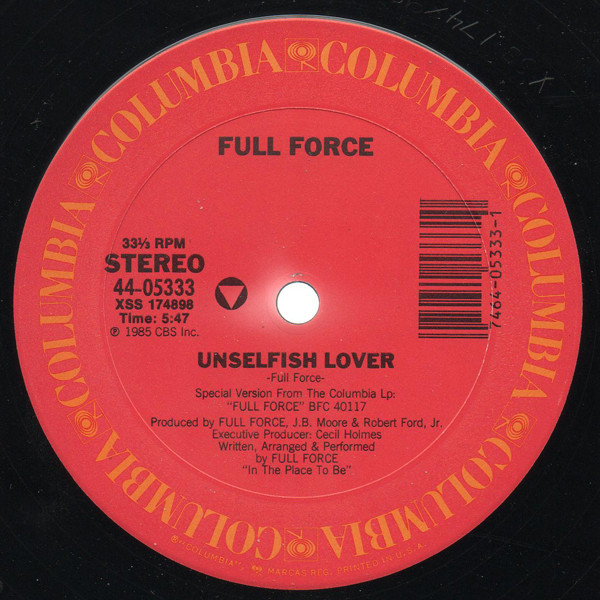 Full Force – Unselfish Lover (Single)