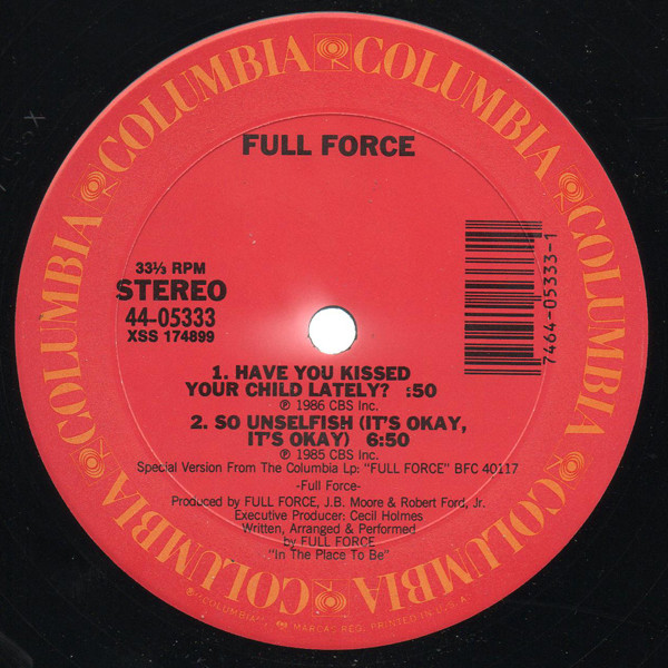 Full Force – Unselfish Lover (Single)