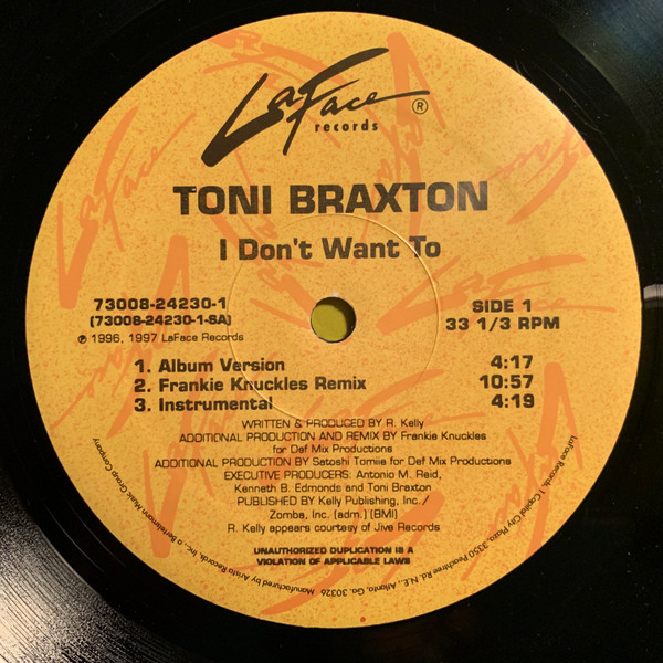 Toni Braxton – I Don't Want To / I Love Me Some Him (Single)
