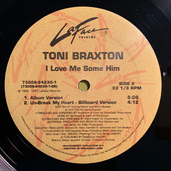 Toni Braxton – I Don't Want To / I Love Me Some Him (Single)