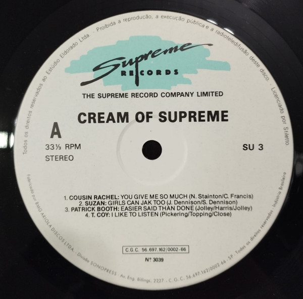Various – The Cream Of Supreme