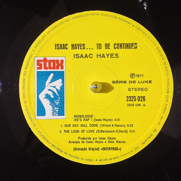 Isaac Hayes ‎– ...To Be Continued (Álbum)
