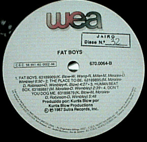 Fat Boys ‎– Fat Boys (Álbum, 1987)