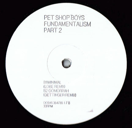 Pet Shop Boys ‎– Fundamentalism (Part 2) (E.P., Promo)