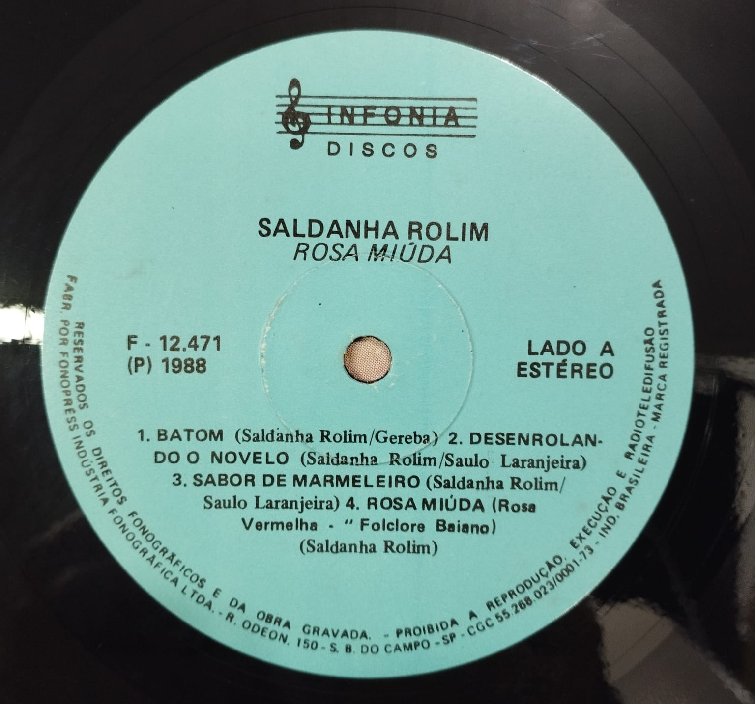Saldanha Rolim ‎– Rosa Miúda (Álbum)