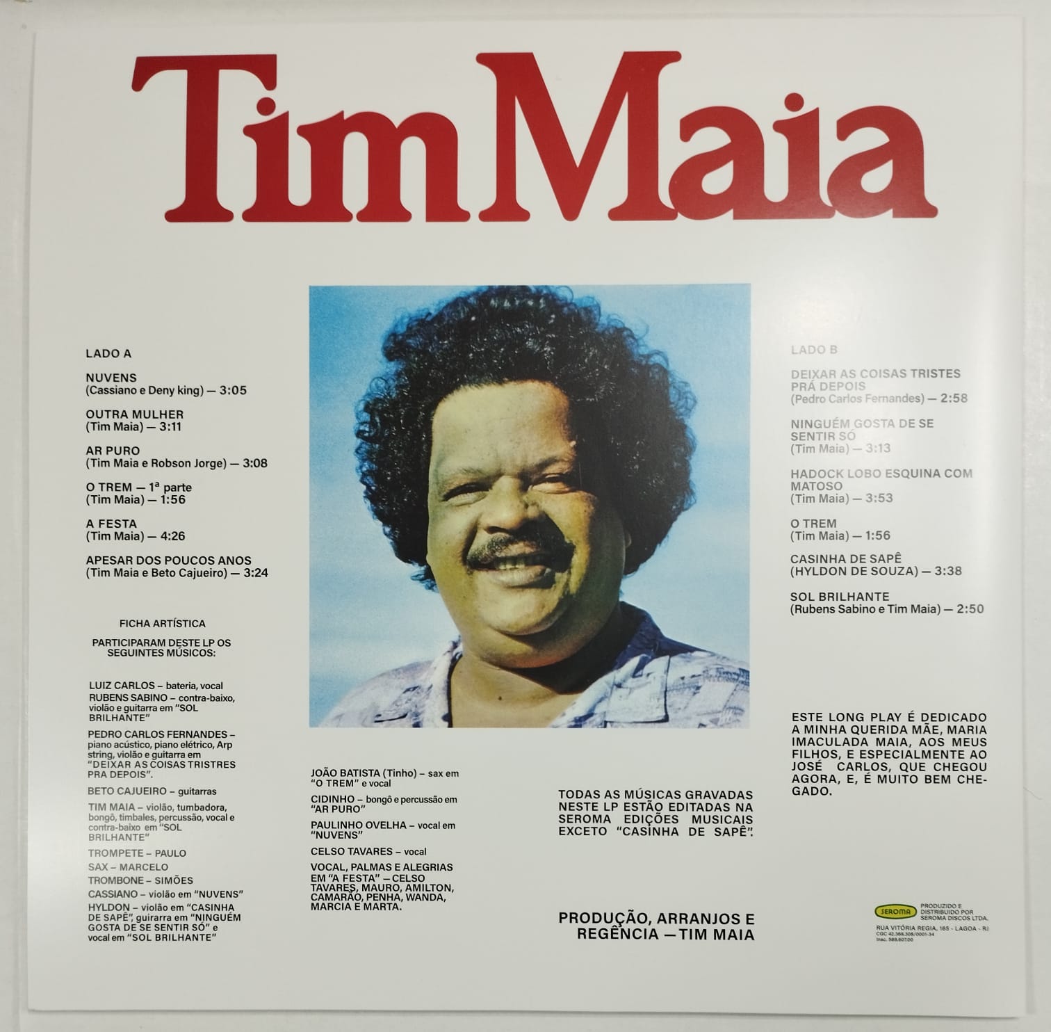 Tim Maia ‎– Nuvens (Álbum, Reedição)