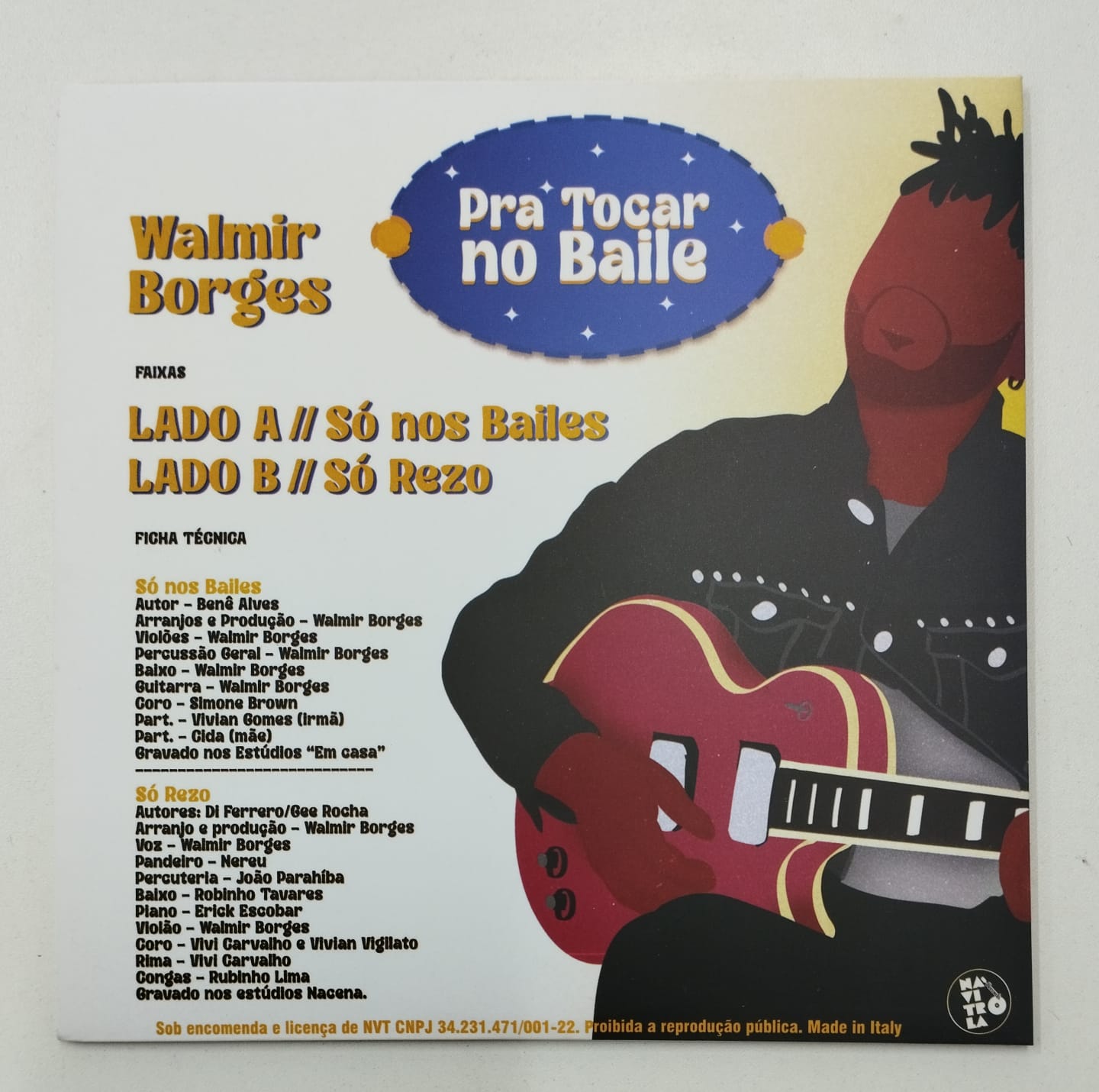 Walmir Borges ‎– Pra Tocar no Baile (Compacto)