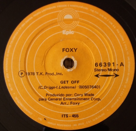 Foxy - Get Off / Goin' Back To You (Compacto)