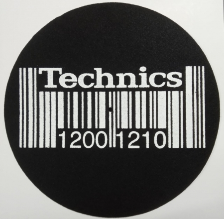 Feltro Grosso - Technics Barcode (Preto e Branco) (Unidade)