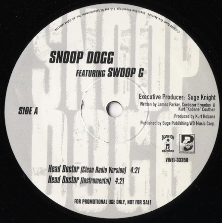 Snoop Dogg Featuring Swoop G ‎– Head Doctor (Promo)