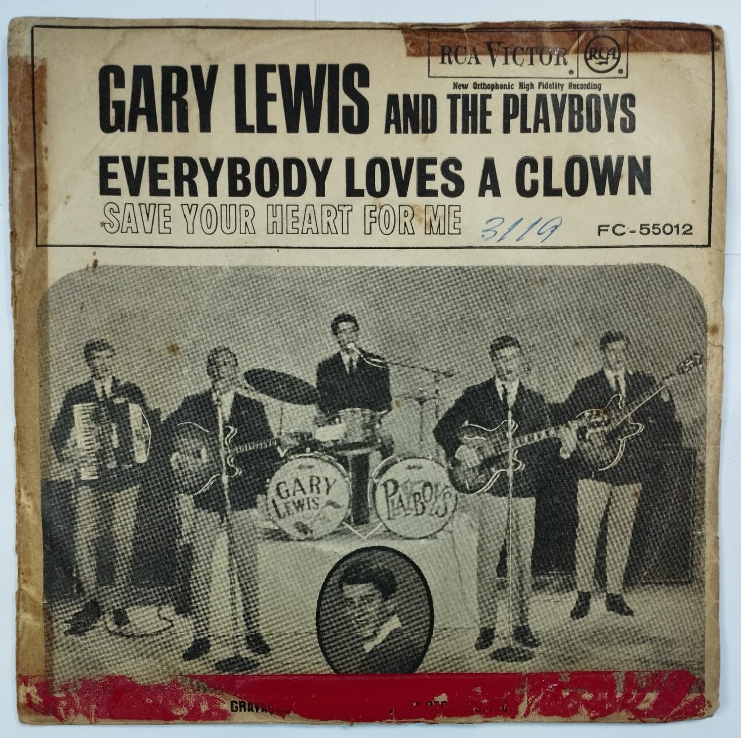 Gary Lewis and The Playboys - Everybody Loves A Clown / Save Your Heart For Me (Compacto)