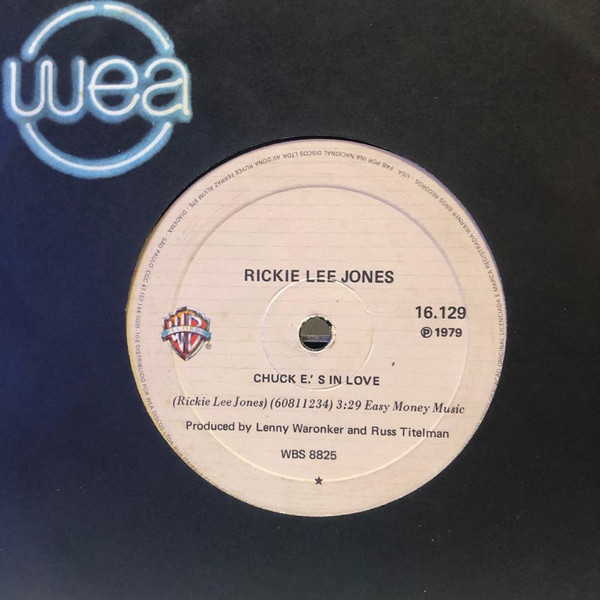 Rickie Lee Jones ‎– Chuck E.'s In Love (Compacto)