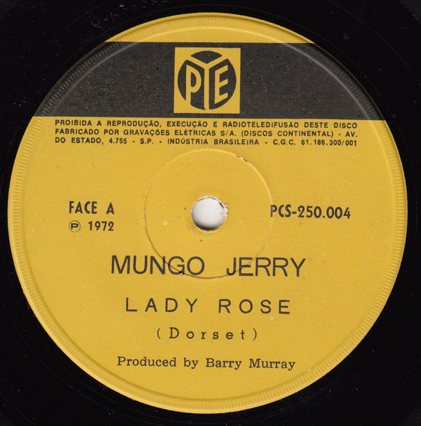 Mungo Jerry - Lady Rose / Little Louis (Compacto)