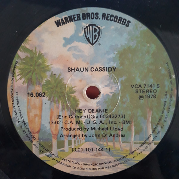 Shaun Cassidy - Hey Deanie / Strange Sensation (Compacto)