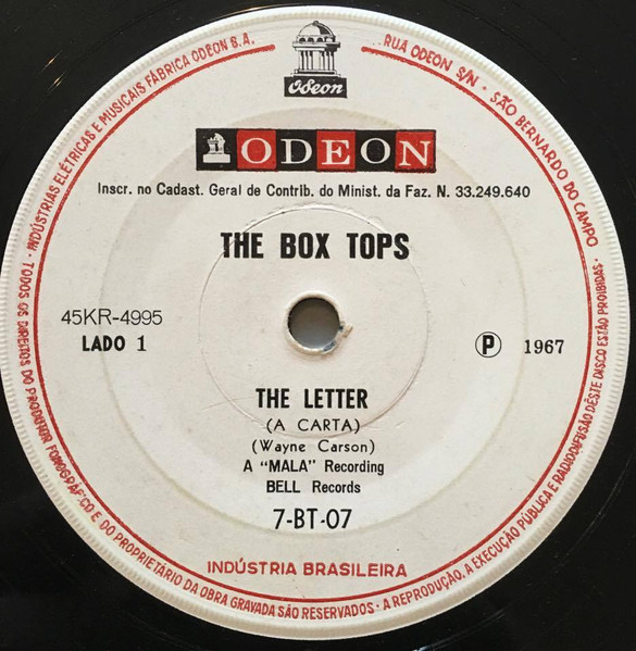The Box Tops - The Letter (Compacto)